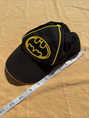 Batman Black Cap with Yellow Emblem and Blue Tag
